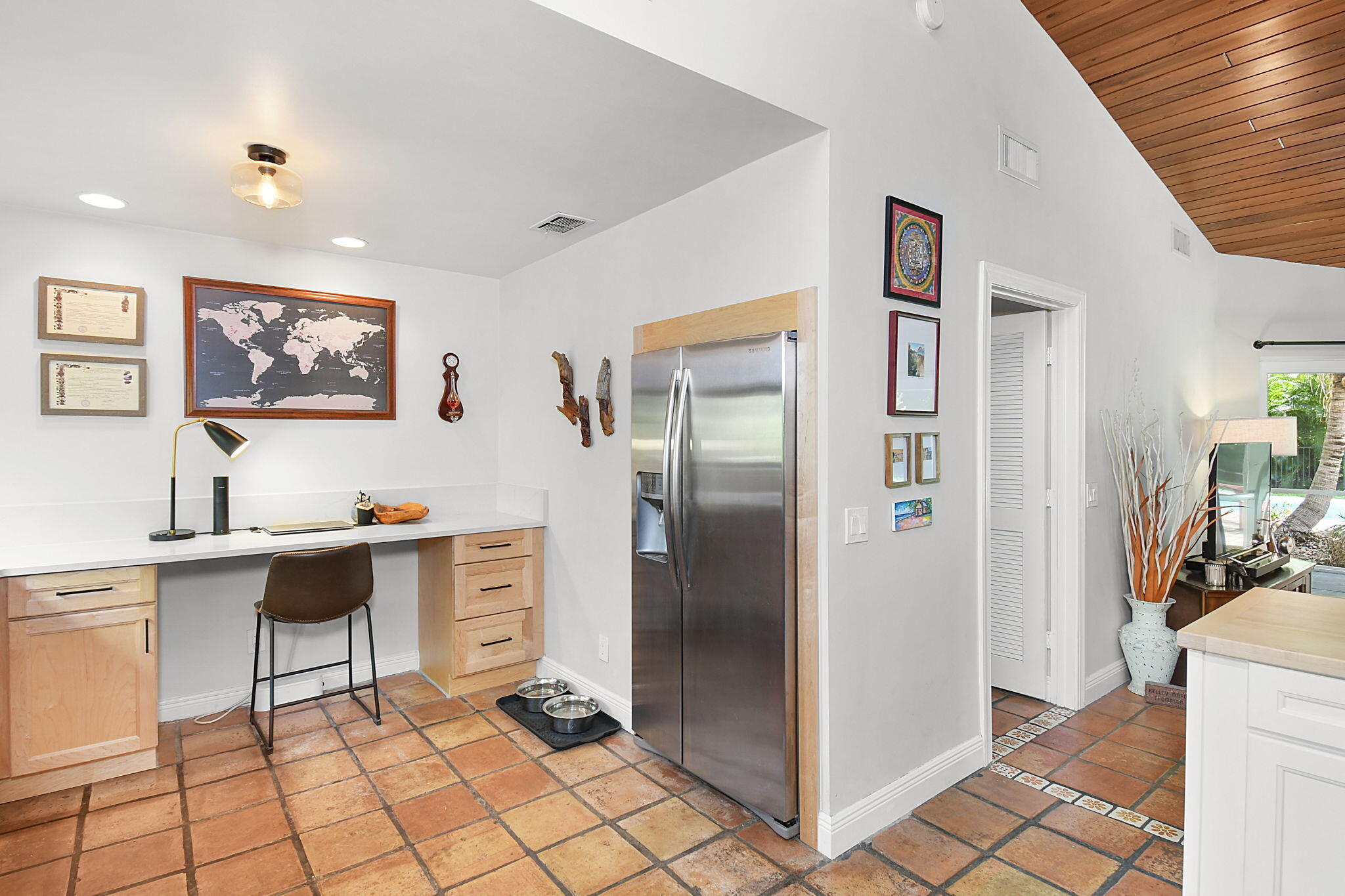 1 Riverview Drive Sewall's Point, FL 34996 - Photo 19 of 70 Work Area & Stainless Steel Refrigerator