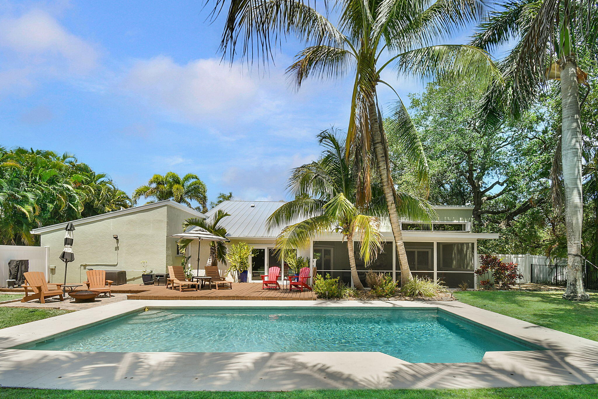 1 Riverview Drive Sewall's Point, FL 34996 - Photo 44 of 70 a view of a big yard with palm trees