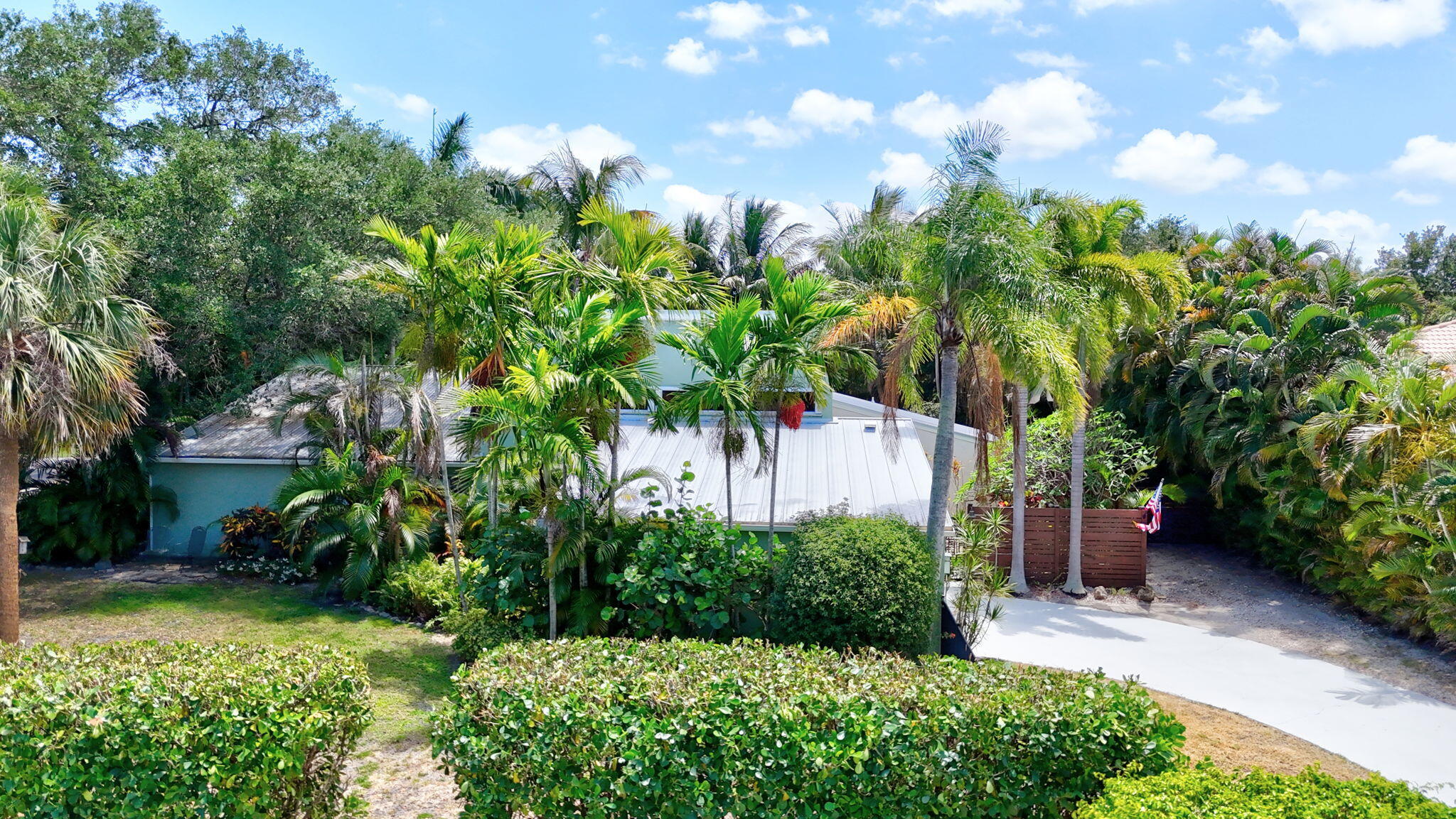 1 Riverview Drive Sewall's Point, FL 34996 - Photo 56 of 70 Front Yard with Privacy Hedge