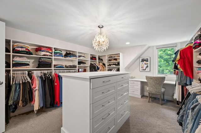 a view of a walk in closet