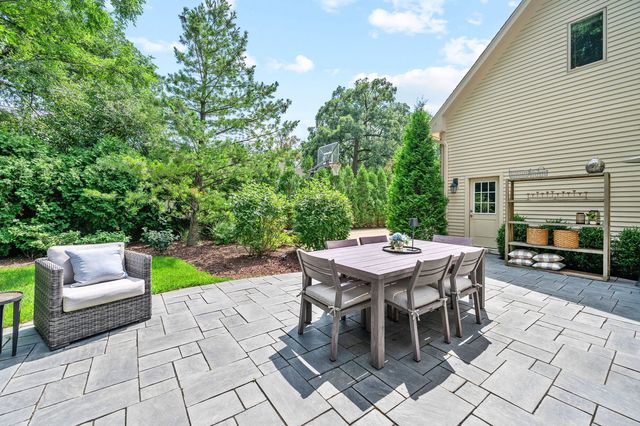 a outdoor space with furniture