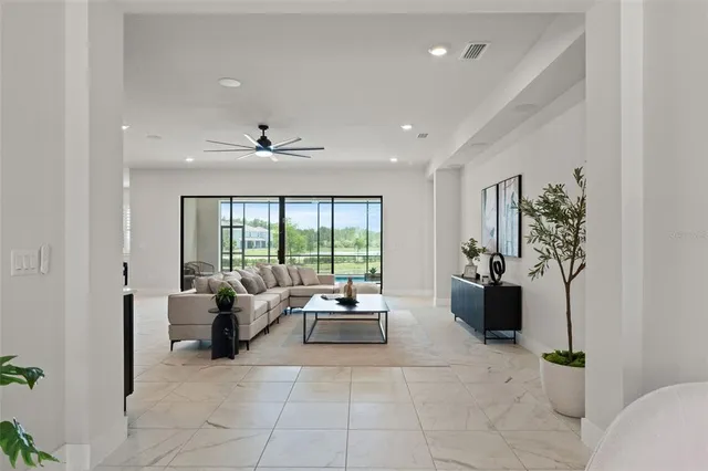 a view of an empty room