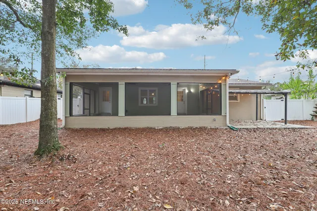 front view of a house with a dry yard