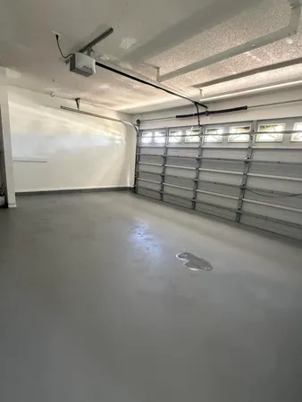 a view of a garage