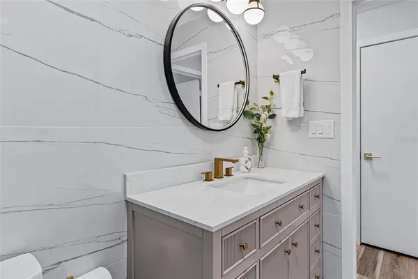 a view of swimming pool with outdoor seating