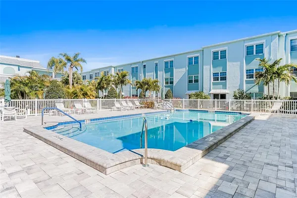 a building outdoor space with patio furniture