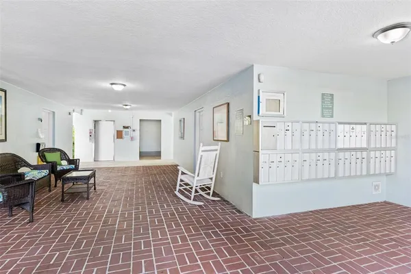 a utility room with painted walls