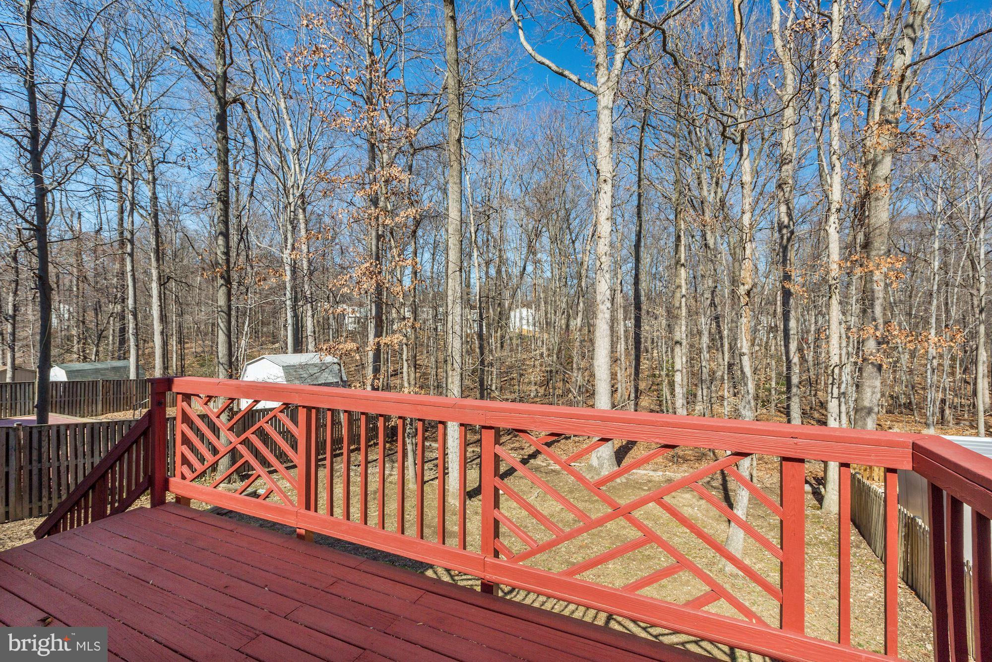 8284 Raindrop Way Springfield, VA 22153 - Photo 4 of 30 A view of the back yard from the Deck