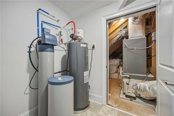 a view of water heater room