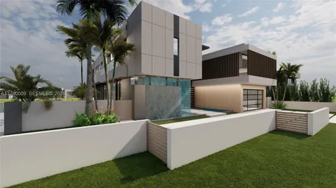 a view of a house with swimming pool and sitting area