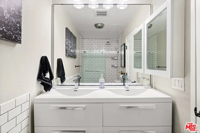 a view of a backyard with sitting area