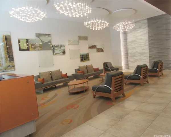 a room with furniture