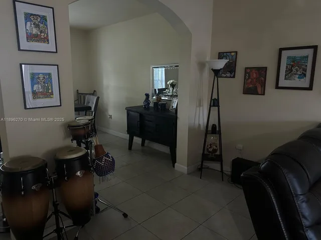 a room with furniture and a closet