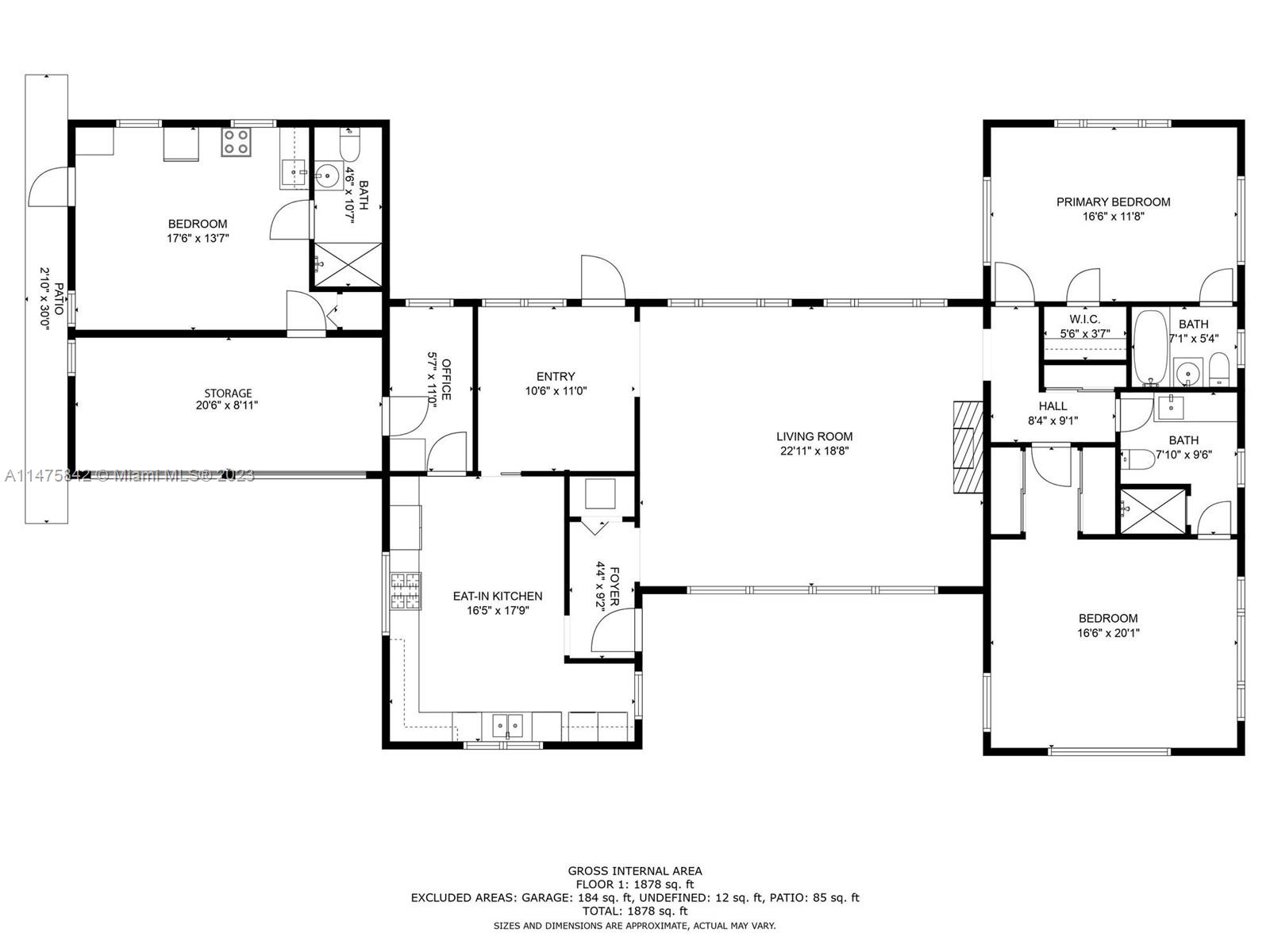 280 Eucalyptus Drive Hialeah, FL 33010 - Photo 3 of 38 a picture of a bathroom with a shower