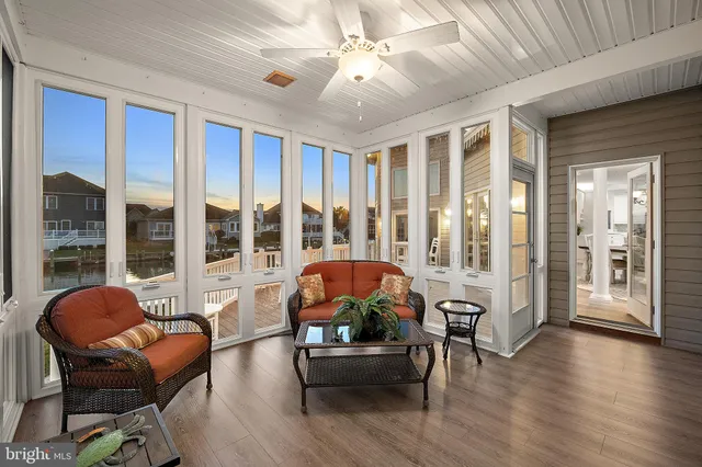 a view of a lake with a building in the background