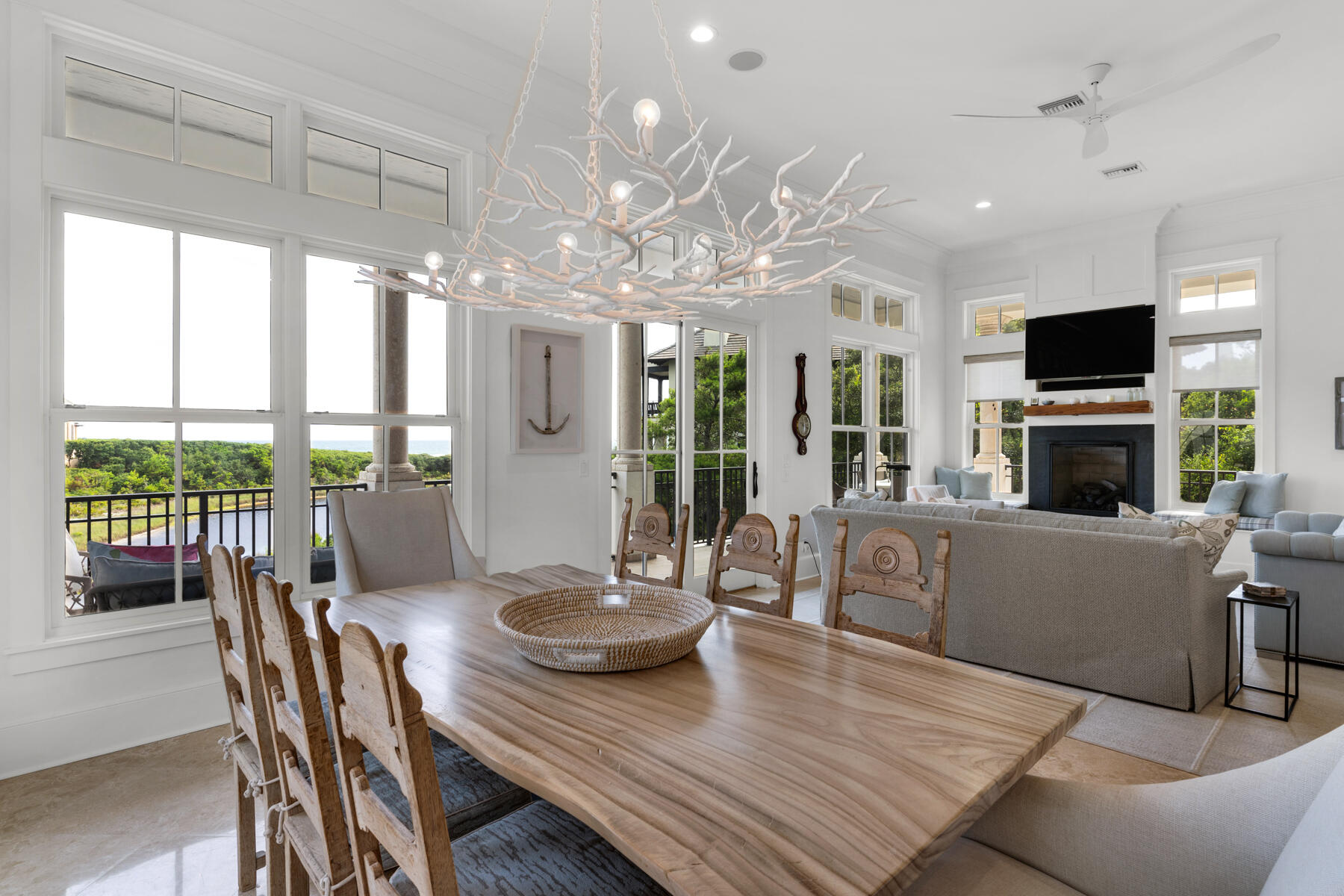 201 West Bermuda Drive Santa Rosa Beach, FL 32459 - Photo 14 of 146 a view of a dining room with furniture window and outside view