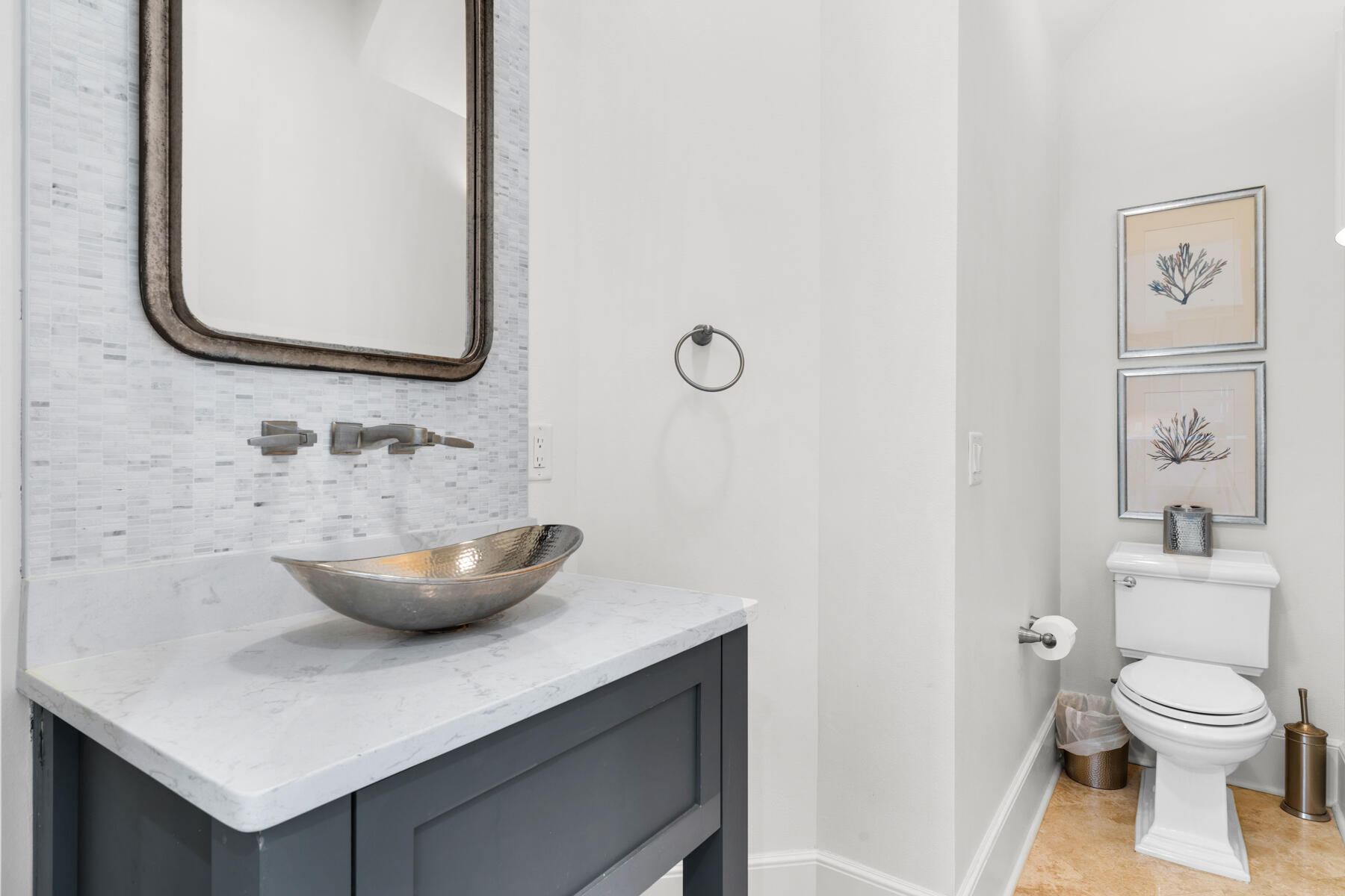 201 West Bermuda Drive Santa Rosa Beach, FL 32459 - Photo 22 of 146 a bathroom with a toilet a sink and mirror