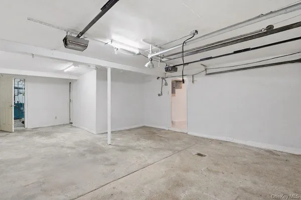 a view of backyard with green space