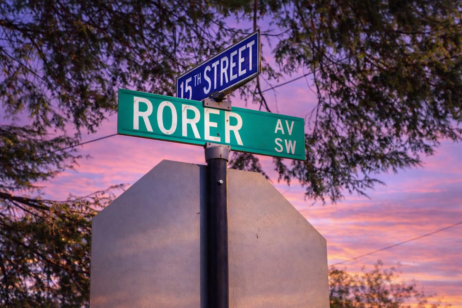 1426 Rorer Avenue Southwest Roanoke, VA 24016 - Photo 3 of 7 a sign board with a street sign