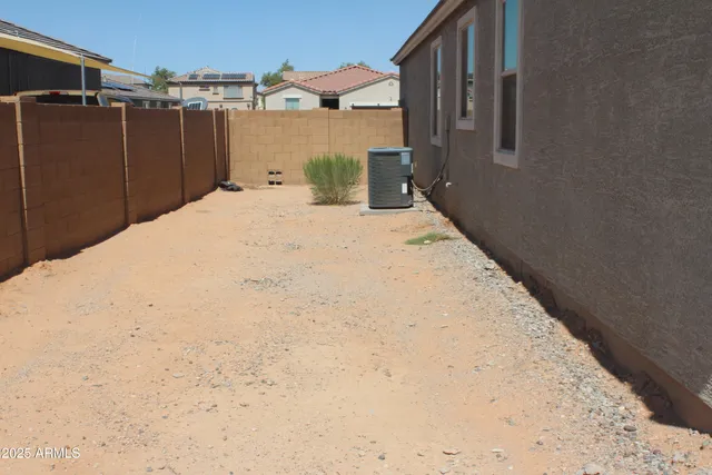 a bedroom with a bed