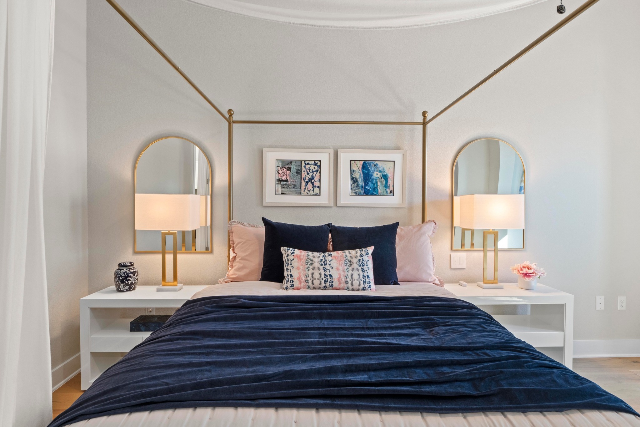 4323 Spicewood Springs Road, Unit 6 Austin, TX 78759 - Photo 24 of 40 Bedroom with wood finished floors and ornamental molding