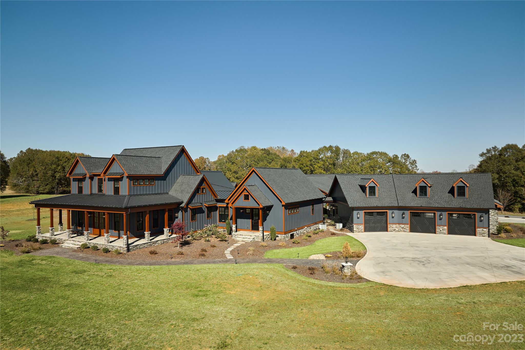 1416 Barbee Road Shelby, NC 28150 - Photo 38 of 41 a aerial view of a house with swimming pool and porch