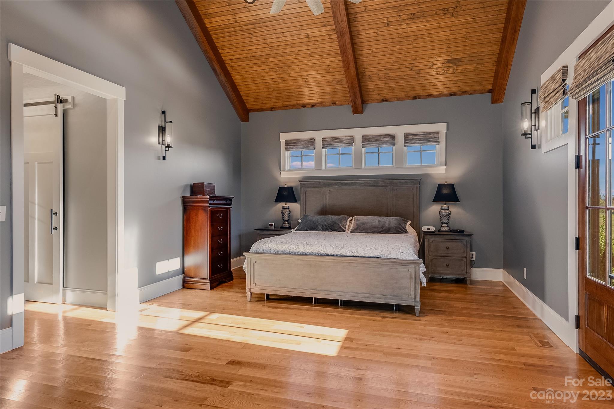 1416 Barbee Road Shelby, NC 28150 - Photo 8 of 41 a bedroom with a bed and wooden floor