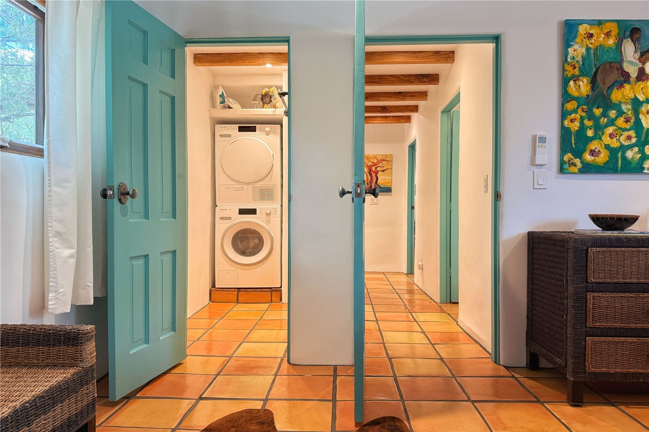 1352 Bishops Lodge Road Santa Fe, NM 87506 - Photo 52 of 66 Dancing Hare laundry/hallway