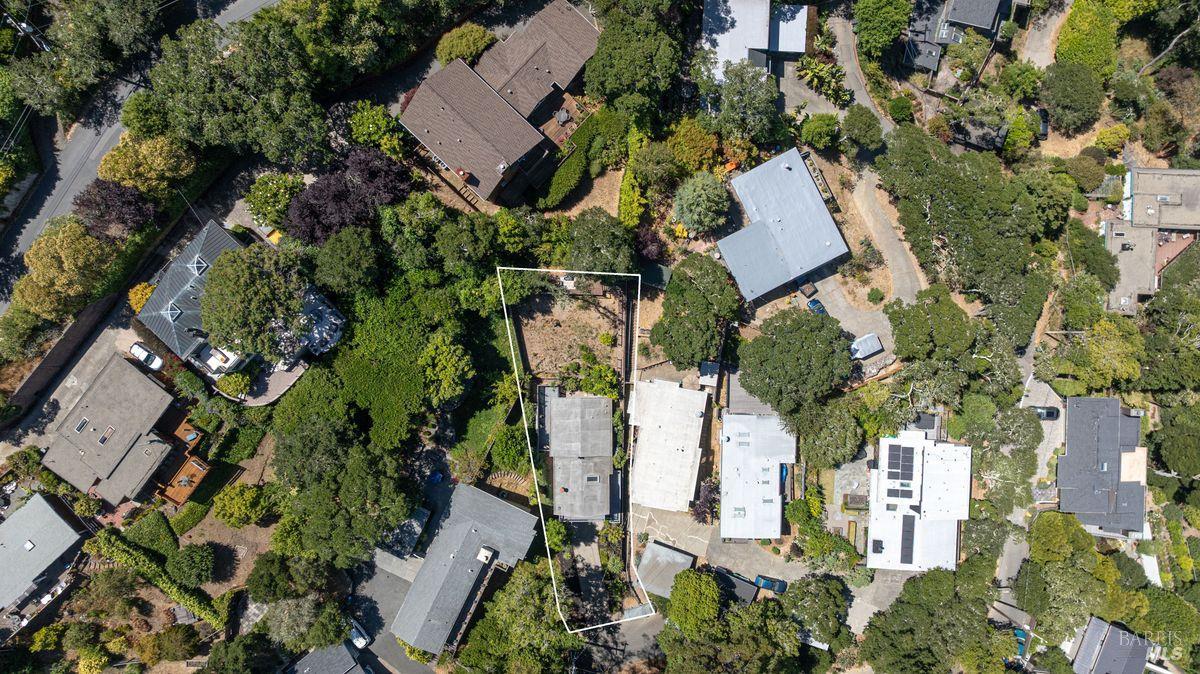 157 Homestead Boulevard Mill Valley, CA 94941 - Photo 20 of 20 an aerial view of residential house with outdoor space and parking