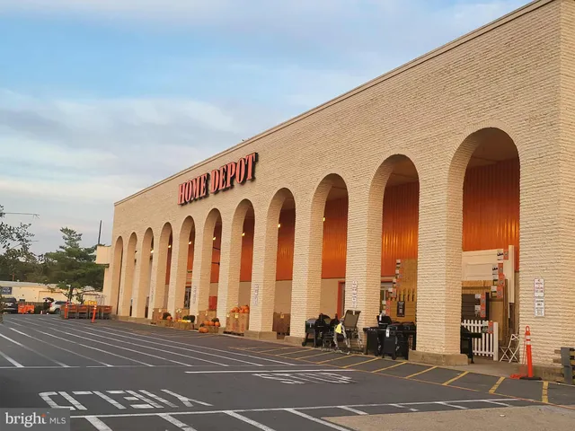 a front view of a building with retail shop