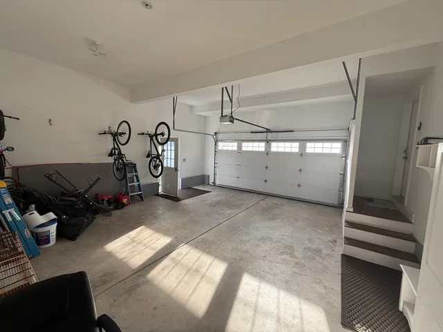 a view of a garage room