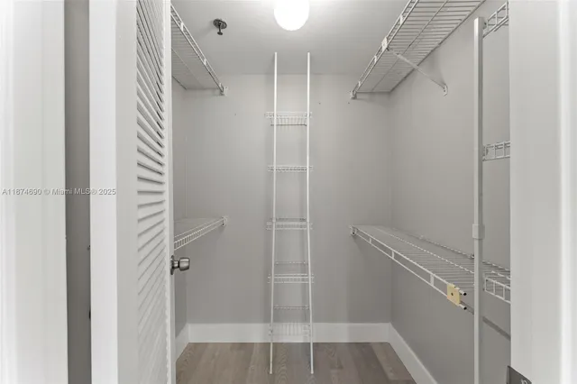 a view of walk in closet