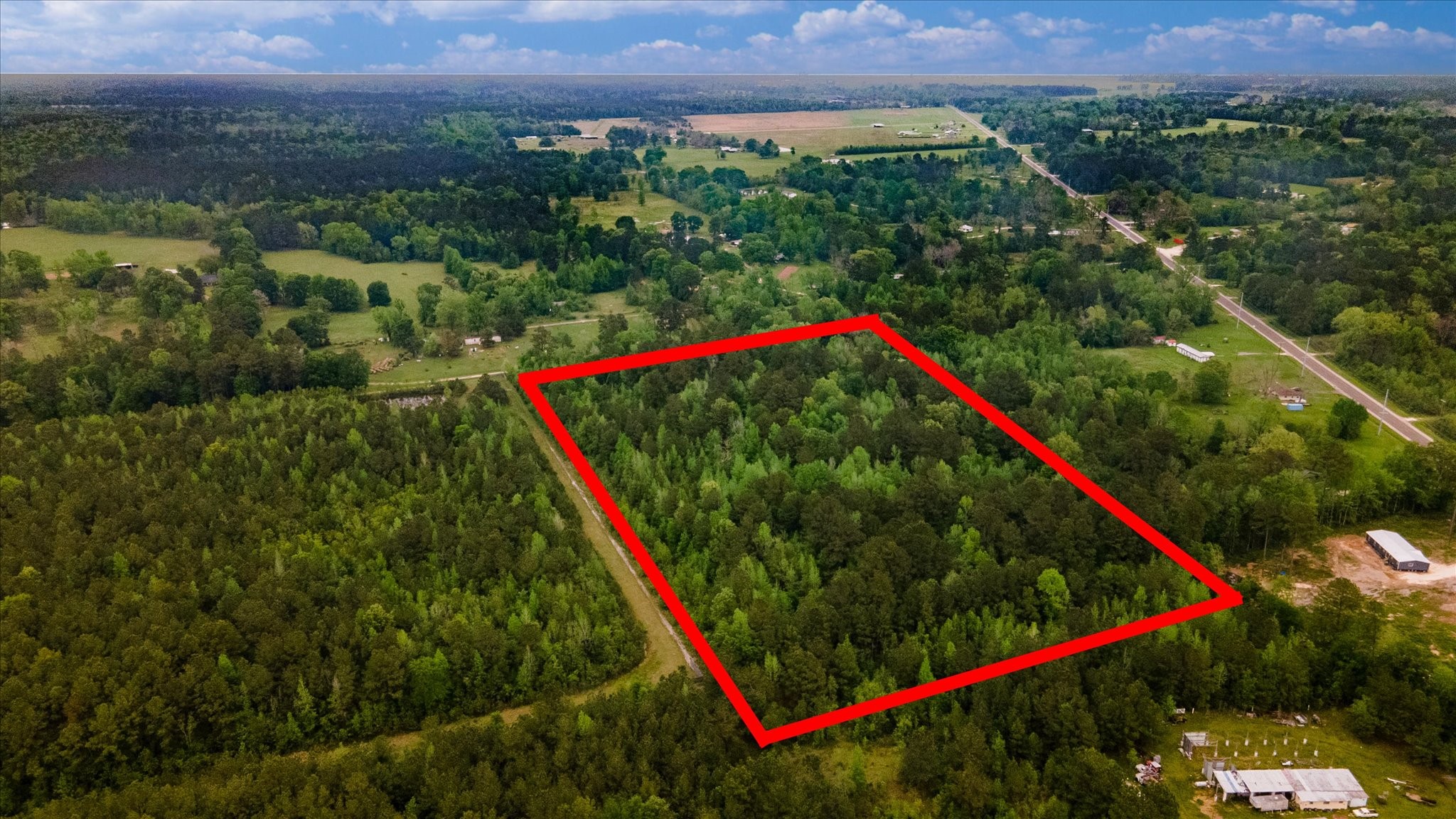 Tbd Shaw Road Hull, TX 77564 - Photo 4 of 31 an aerial view of a yard