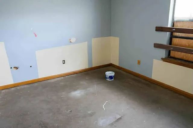 a view of an empty room