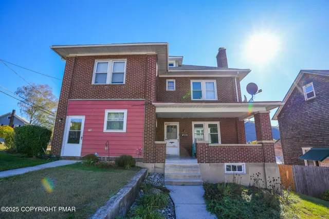 a front view of a house