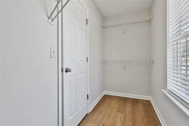 a view of a wooden deck