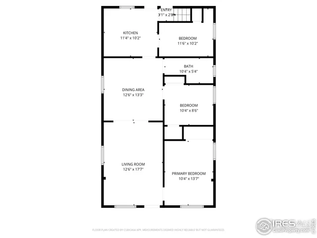 a picture of a bench in front of a door