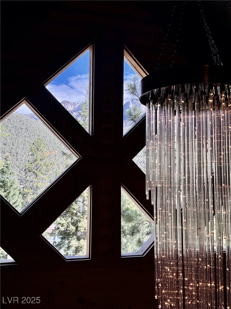 370 Alpine Way Mount Charleston, NV 89124 - Photo 21 of 79 Custom chandelier.