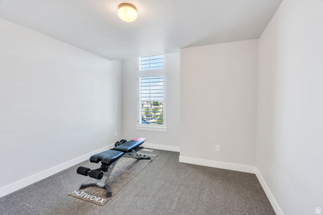 252 North Sunrise Rnch Drive Mapleton, UT 84664 - Photo 37 of 62 Carpeted room with a multi-pane window featuring white louvered blinds