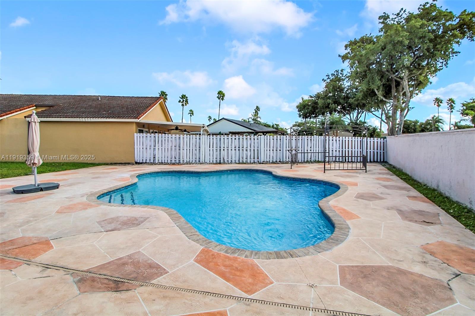 6122 Northwest 181st Terrace Circle West Hialeah, FL 33015 - Photo 22 of 28 a view of a backyard with a lake view