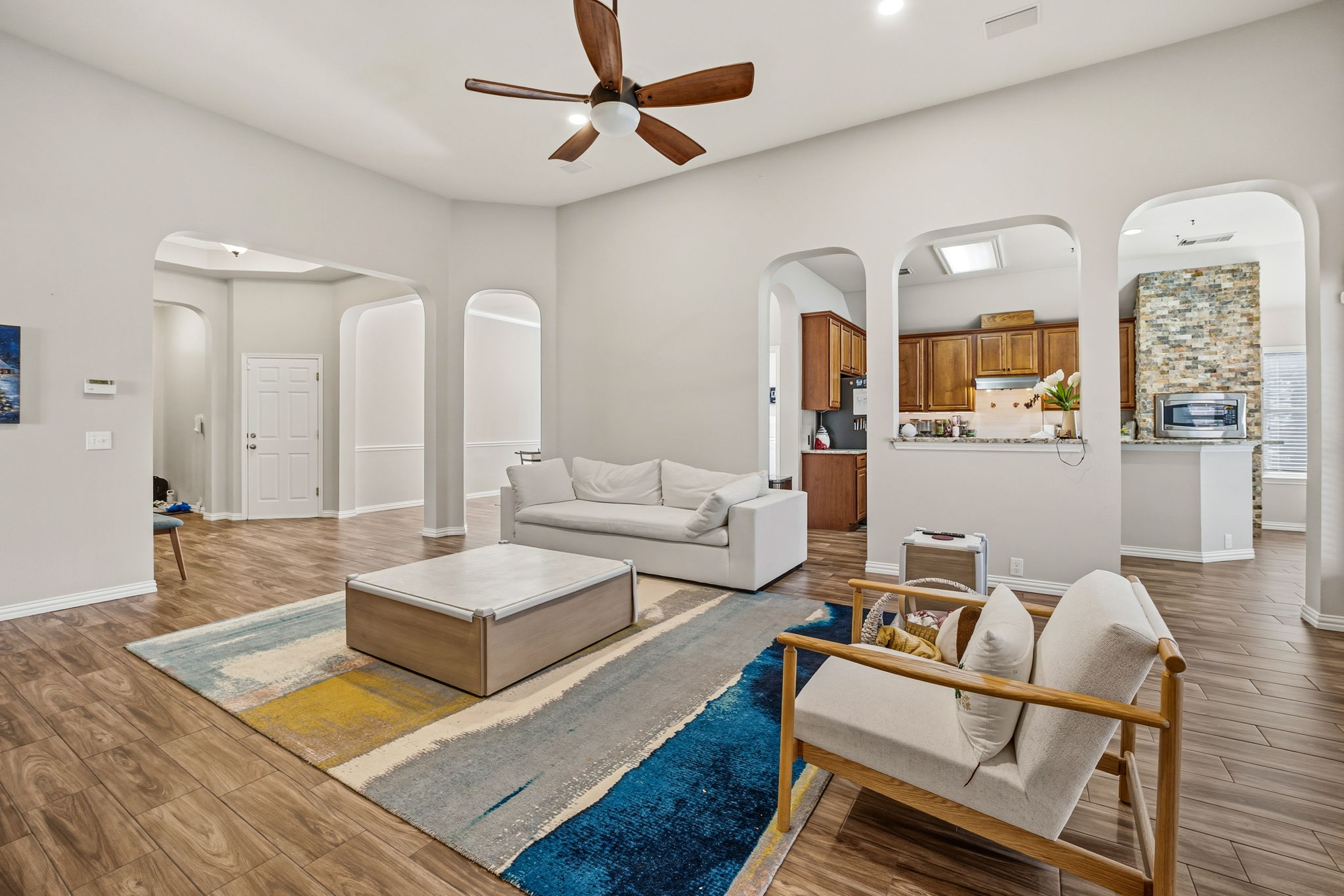 2112 Bandera Path Round Rock, TX 78665 - Photo 6 of 34 a living room with furniture and wooden floor