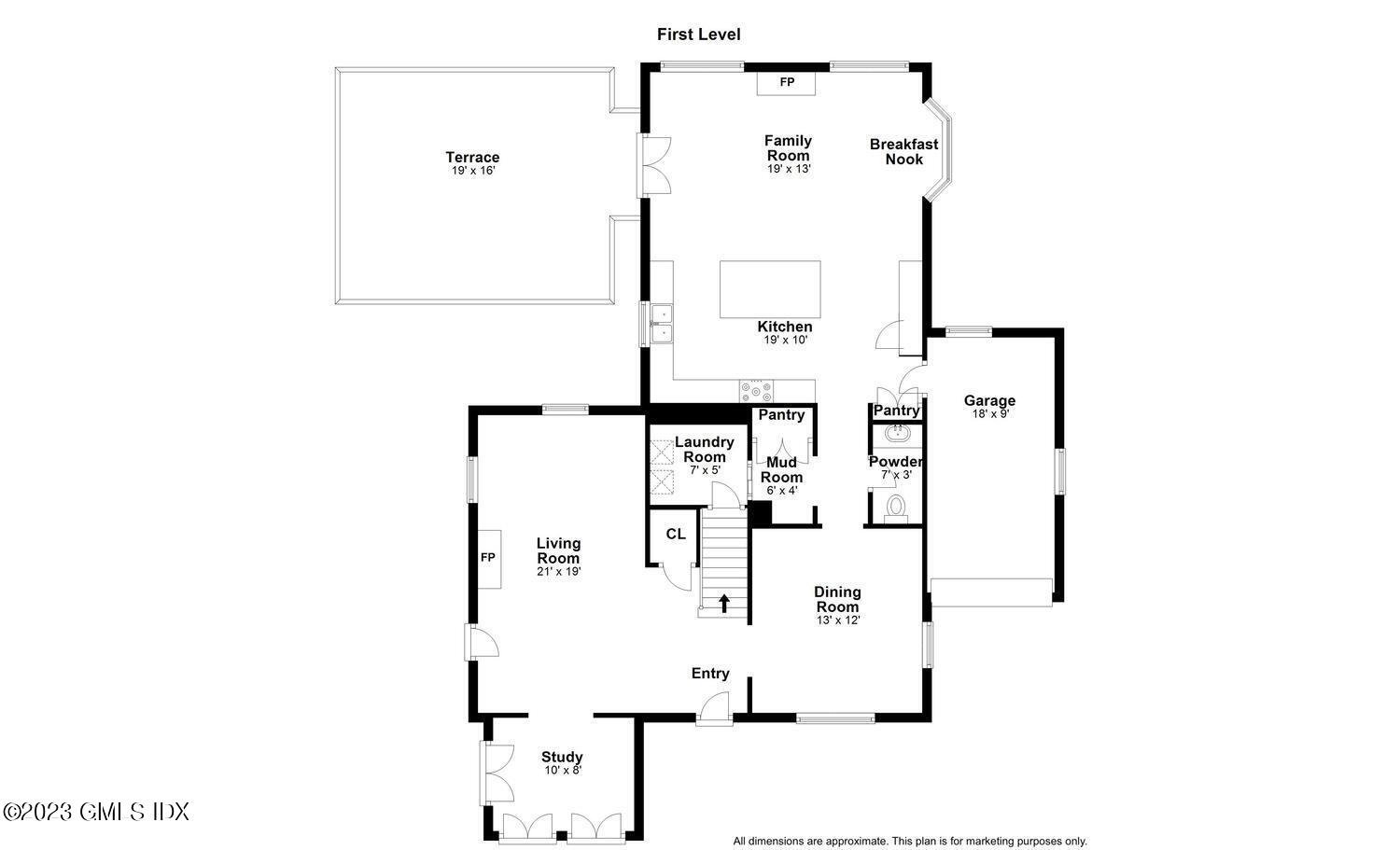 46 Terrace Avenue Riverside, CT 06878 - Photo 15 of 17 a picture of floor plan