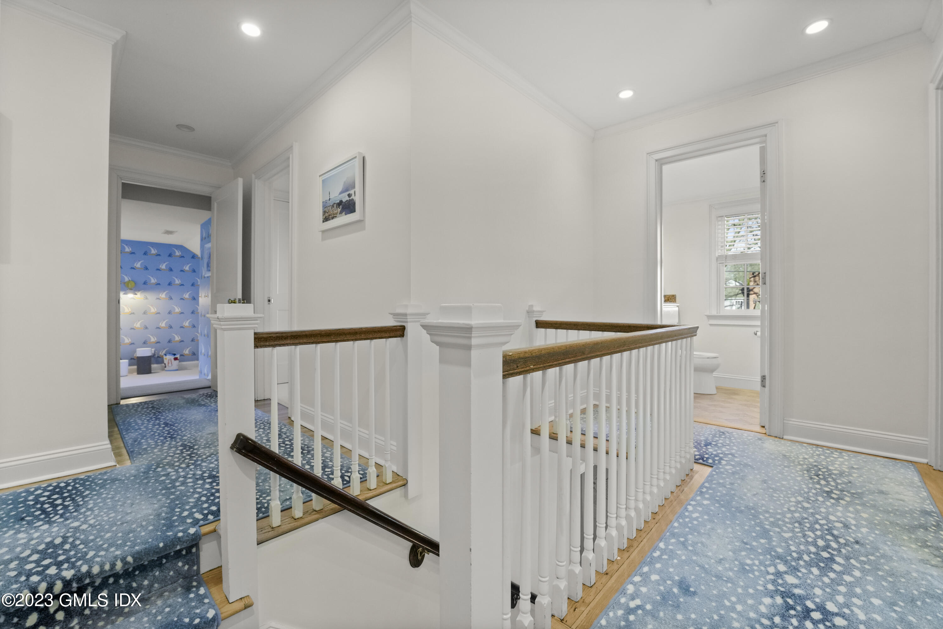 46 Terrace Avenue Riverside, CT 06878 - Photo 8 of 17 a view of a hallway view with staircase