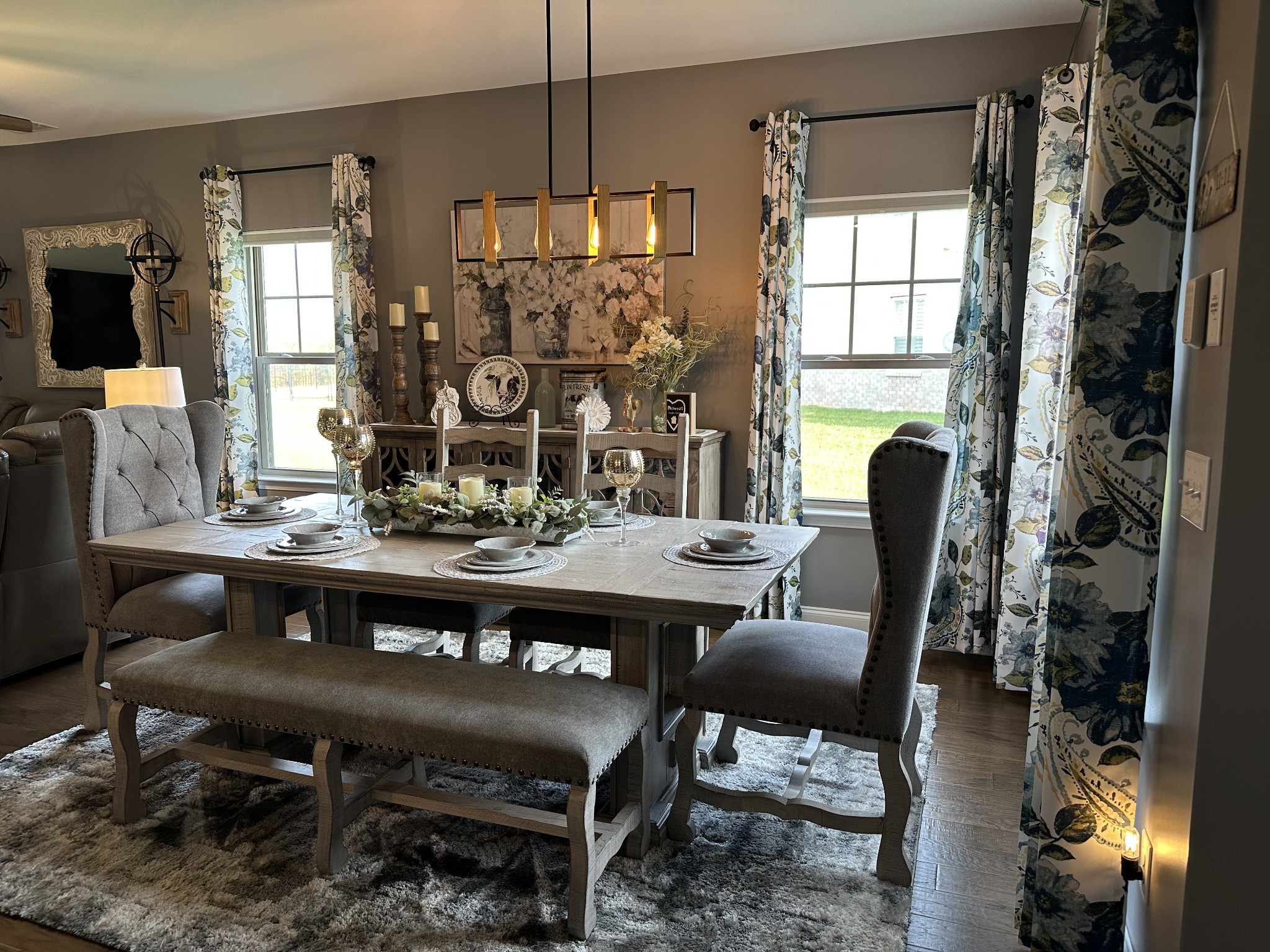 334 Buckner Cir Mount Mount Juliet, TN 37122 - Photo 6 of 44 a view of a dining room with furniture window and wooden floor