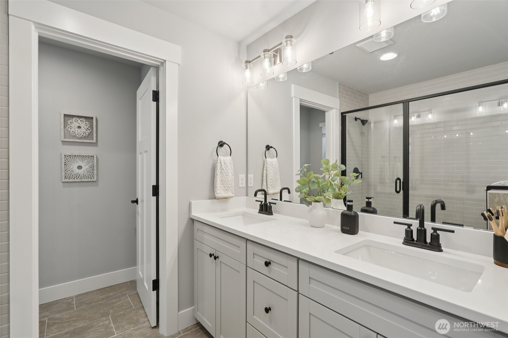 18 160th Place Southeast Bothell, WA 98012 - Photo 18 of 32 a bathroom with a sink and a mirror