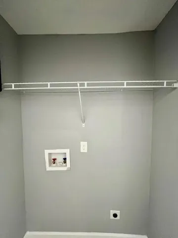 a close up view of racks on the wall