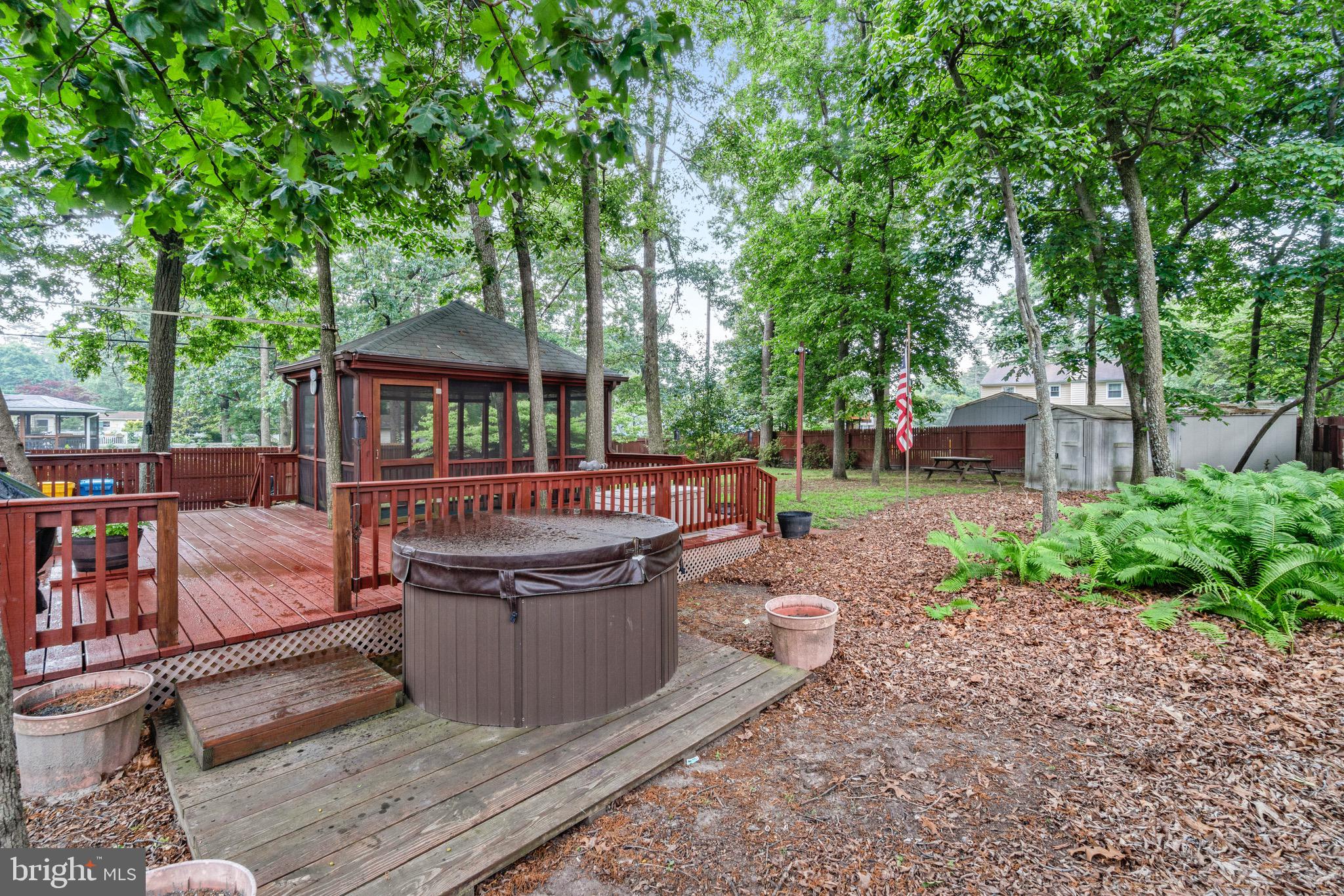 815 Lucky Road Severn, MD 21144 - Photo 36 of 40 NOTE: Hot tub off deck area overlooks lovely yard
