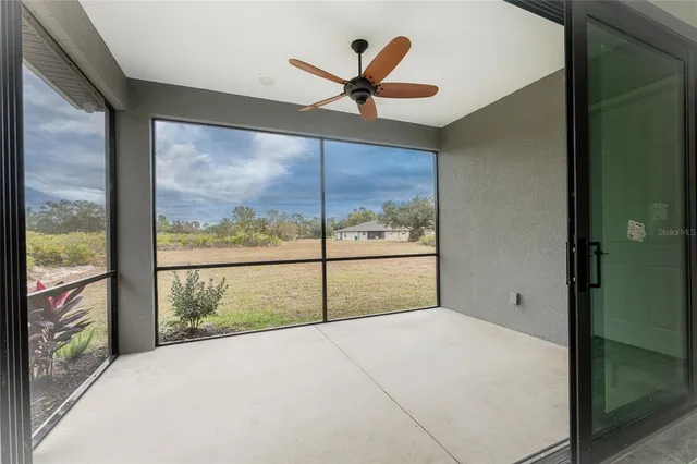 a view of a house with a patio