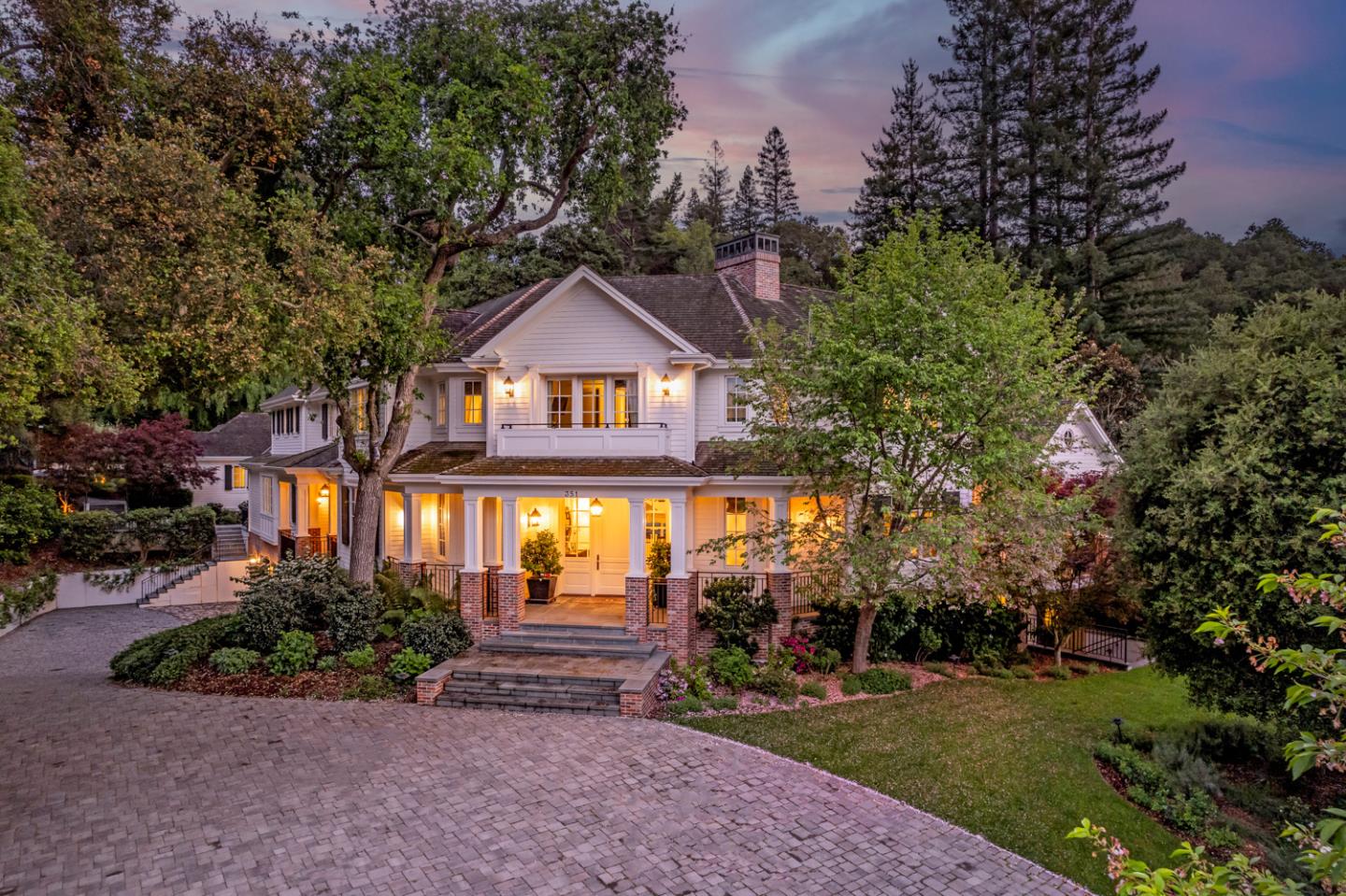 351 Walsh Road Atherton, CA 94027 - Photo 2 of 65 a front view of a house with garden
