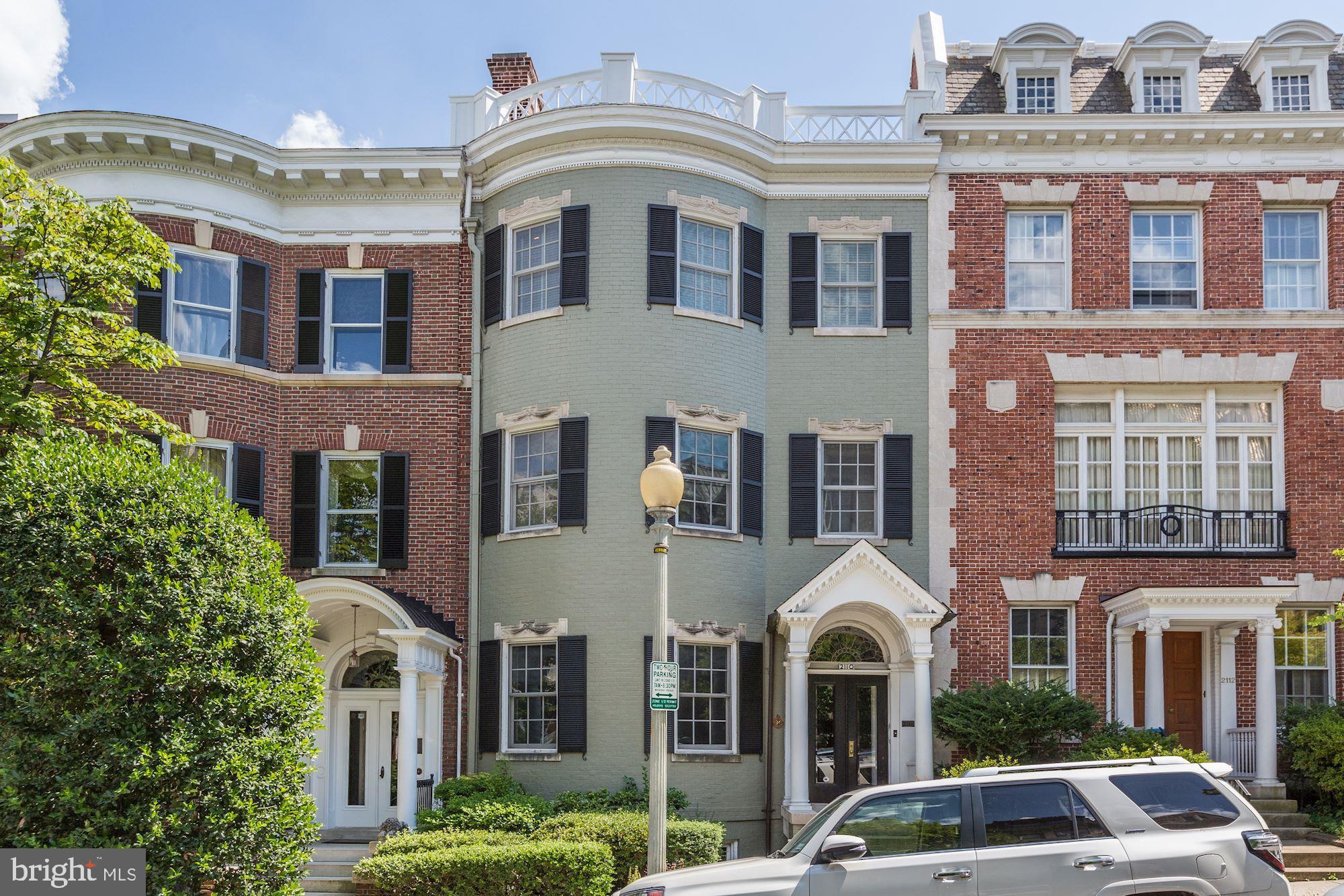 2110 Bancroft Place Northwest Washington, DC 20008 - Photo 2 of 27 Early example of Beautiful Federal Bow-front Style